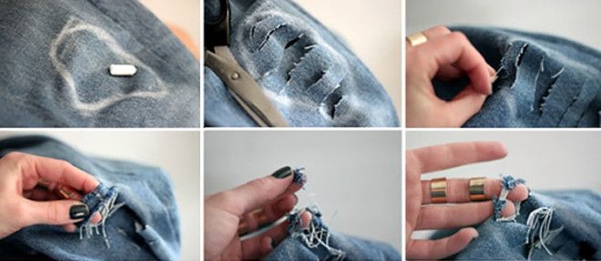  Модные рваные джинсы своими руками