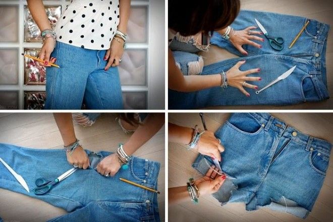  Модные рваные джинсы своими руками