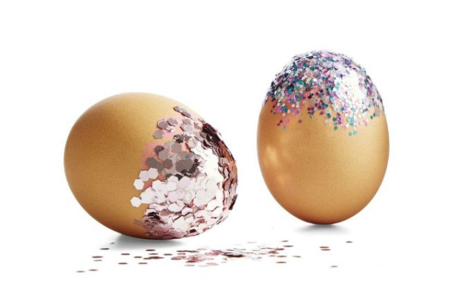 Праздничные яйца в стиле диско