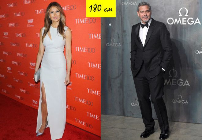 Мелания Трамп и Джордж Клуни 