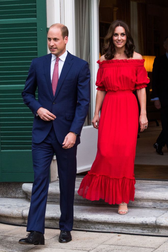 Богинягерцогиня Кейт Миддлтон поразила роскошным красным платьем