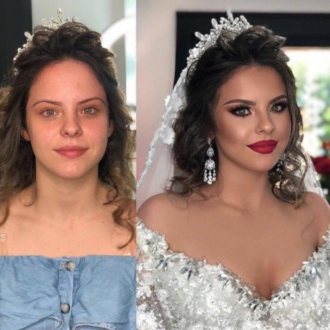 Свадебный макияж который сделал невест неузнаваемыми
