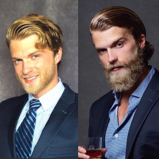 Вот как меняются лица мужчин с бородой и без