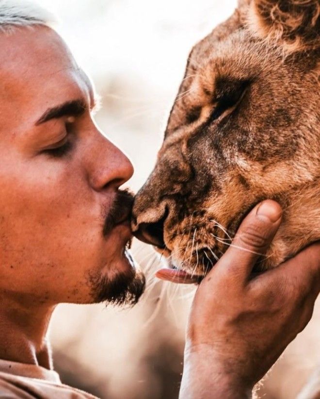 Парень бросил престижную работу и уехал в Африку жить с дикими животными
