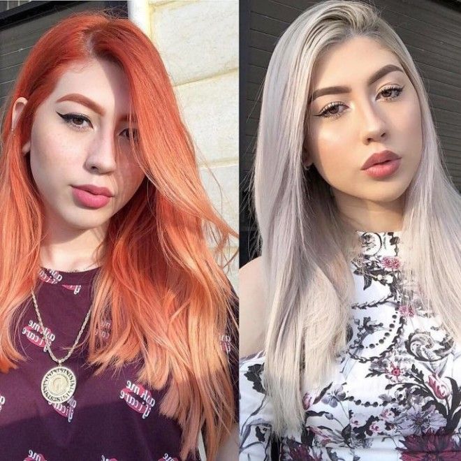 Примеры того как окрашивание волос меняет внешность девушек