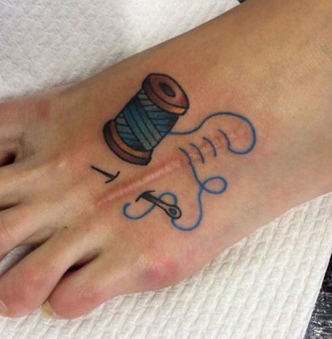 Шрамы украшают татуировки которые превратили недостатки в достоинства